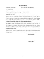 Đánh giá hiện trạng và đề xuất một số giải pháp giảm thiểu ô nhiễm môi trường