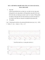 Báo cáo Thí nghiệm cơ sở điện tử công suất