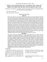 Phân loại ngành nghề: Bất cập trong việc công bố thông tin trên thị trường chứng khoán Việt Nam
