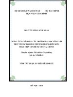 Quản lý tài chính tại các trường đại học công lập trực thuộc bộ công thương trong điều kiện thực hiện cơ chế tự chủ tài chính tt 