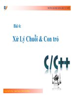 Bài giảng Nhập môn lập trình: Bài 6 - Đại học Khoa học Tự nhiên TP.HCM
