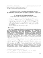 Comparison of rainfall distribution between ground measurements and data capture from satellite in Ca river basin