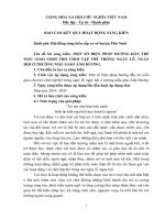 MỘT SỐ BIỆN PHÁP HƯỚNG DẪN TRẺ MẪU GIÁO CHƠI TRÒ CHƠI TẬP THỂ TRONG NGÀY LỄ, NGÀY HỘI Ở TRƯỜNG MẪU GIÁO