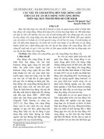 Các yếu tố ảnh hưởng đến việc đóng góp cho các dự án huy động vốn cộng đồng trên địa bàn thành phố Hồ Chí Minh