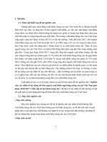 Nghiên cứu các nhân tố tác động tới kim ngạch xuất khẩu mặt hàng nông sản tại việt nam giai đoạn 2010 2017 tiếp cận từ mô hình trọng lực 