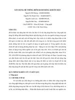 Tiểu luận xây dựng hệ thống điểm danh bằng khuôn mặt 