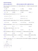 Đề ôn tập tốt nghiệp THPT môn Toán năm 2020 - Sở GD&ĐT Khánh Hòa - Đề số 13
