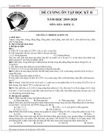 Đề cương HK2 môn Hóa học 11 năm 2019-2020 - THPT Xuân Đỉnh