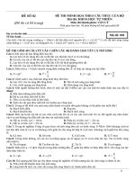 Đề thi thử vật lý 2019 chuẩn cấu trúc của bộ   đề số 02 (đề cơ bản) 