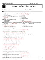 Đề số 47  quang phổ và các loại tia 