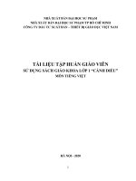 Tài liệu tập huấn giáo viên sử dụng sách giáo khoa lớp 1 “Cánh diều” môn Tiếng Việt