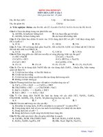 1 1  (NGÀY 4   9) 1 1  sự điện LI   đề KIỂM TRA 01 