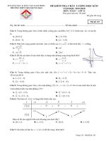 Đề thi HK2 môn Toán lớp 12 năm 2019-2020 - THPT Trần Hưng Đạo, Nam Định