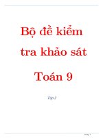 Bộ đề  khảo sát toán 9  tập 2 
