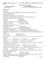 Đề thi thử tốt nghiệp THPT môn Địa lí năm 2020 - THPT Trần Cao Vân