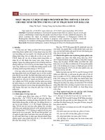 Thực trạng và một số biện pháp bồi dưỡng trí tuệ cảm xúc cho học sinh trường Trung cấp Sư phạm Mầm non Đắk Lắk