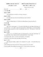 Đề thi môn Vật lí lớp 10 năm học 2014-2015
