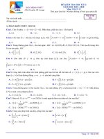 Đề thi HK2 môn Toán lớp 12 năm 2019-2020 - THPT Chuyên Hạ Long