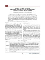 Dạy học xác suất thống kê theo hướng rèn luyện kĩ năng siêu nhận thức cho sinh viên ở các trường đại học