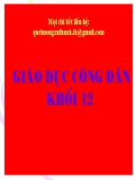 Bài giảng Giáo dục công dân 12 Bài 7: Công dân với các quyền dân chủ (Tiết 1)