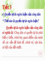 Bài giảng Giáo dục công dân 12 – Bài 6: Công dân và các quyền tự do cơ bản (Tiết 3)