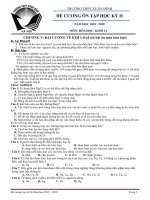 Đề cương HK2 môn Hóa học 12 năm 2019-2020 - THPT Xuân Đỉnh