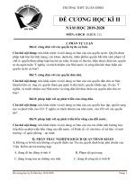 Đề cương HK2 môn GDCD 12 năm 2019-2020 - THPT Xuân Đỉnh