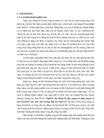 tiểu luận nguyên lý thống kê doanh nghiệp nghiên cứu thống kê thực trạng sử dụng mạng xã hội facebook của sinh viên trường đại học kinh tế 