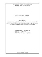 Nâng cao hiệu quả công tác bồi dưỡng học sinh giỏi môn ngữ văn lớp 11 trường THPT lang chanh qua việc rèn luyện kỹ năng giải thích trong văn nghị luận xã hội 