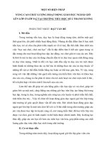 Sáng kiến kinh nghiệm Tiểu học: Một số biện pháp nâng cao chất lượng hoạt động giáo dục ngoài giờ lên lớp ở lớp 5A2 tại trường Tiểu học số 2 Thanh Xương