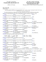 DE THI THU TN THPT   năm 2020  môn hóa 