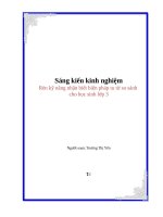 Sáng kiến kinh nghiệm: Rèn kỹ năng nhận biết biện pháp tu từ so sánh cho học sinh lớp 3