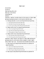 Tóm tắt Luận văn Thạc sĩ Quản trị kinh doanh: Nghiên cứu xây dựng và thực hiện kế hoạch kinh doanh của Ngân hàng Nông Nghiệp và Phát Triển Nông Thôn Việt Nam – Chi nhánh Thanh Bình Hải Dương