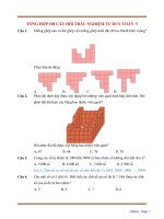 Đáp án tổng hợp 100 câu trắc nghiệm tư duy toán 5 