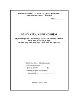 Sáng kiến kinh nghiệm Tiểu học: Một số biện pháp giúp học sinh chưa hoàn thành tiến bộ trong học tập