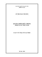 Quyền Chiếm Hữu Trong Pháp Luật Việt Nam