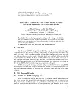 Đề tài: Thiết kế và sử dụng bản đồ tư duy trong dạy học môn Toán ở trường Trung học phổ thông