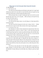 tiểu luận giao tiếp trong kinh doanh văn hóa trong giao tiếp kinh doanh  một số đặc trưng tiêu biểu  