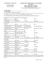 đề 44 thi thử môn hóa 2020  theo đề MH lần 2 có đáp án chi tiết
