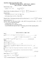 TOAN 11   THPT NGUYỄN hữu TIẾN tp  hồ chí minh 