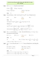 CHƯƠNG 2  GT  DẠNG 6  các bài TOÁN LIÊN QUAN đến CÔNG THỨC BIẾN đổi  