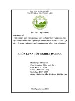 Thực hiện quy trình chăm sóc, nuôi dưỡng và phòng trị một số bệnh thường gặp ở lợn nái sinh sản nuôi tại trại lợn của công ty phát đạt thành phố phúc yên, tỉnh vĩnh phúc 