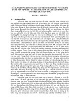 Sử dụng power point 2016 tạo trò chơi ô chữ phần khái quát nền kinh tế   xã hội thế giới (địa lí 11) nhằm nâng cao hiệu quả dạy học 