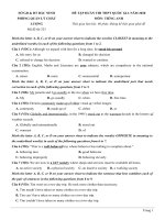 27  đề thi thử THPT quốc gia 2020 môn anh sở GD đt bắc ninh (có lời giải chi tiết) 