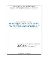 KỸ THUẬT BIỆN LUẬN GIẢI NHANH bài TOÁN hợp CHẤT hữu cơ CHỨA c, h, o, n TRONG đề THI tốt NGHIỆP TRUNG học PHỔ THÔNG 