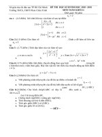 TOAN 11 HKII 1819   phan trinh 