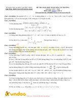 Đề ôn thi học sinh giỏi cấp trường môn Toán lớp 11 năm học 2019-2020