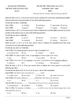 21  20  đề thi thử THPT quốc gia 2020 môn anh THPT nguyễn viết xuân  vĩnh phúc   lần 1 (có lời giải chi tiết) 