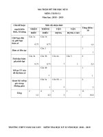 Toan 11 nam sai gon mt de da   THPT NAM sài gòn tp  hồ chí minh 