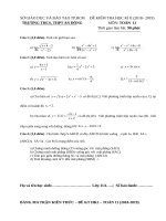 TOÁN 11  HK2 2018 2019 ANDONG   lê thị nhã 